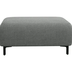 Leen Bakker Hocker Elsa - stof Eden - grijs Clearance