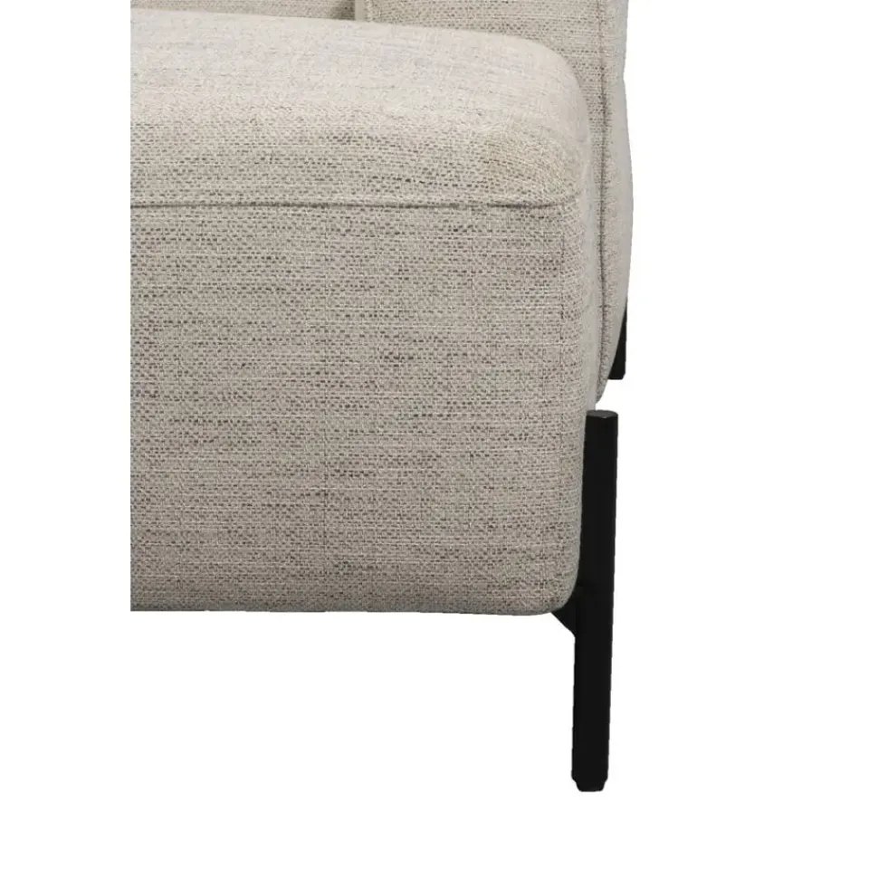 Leen Bakker Hoekbank Dave rechts - elektrisch verstelbaar - lichtgrijs Outlet