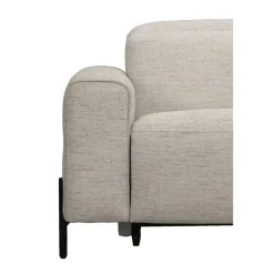 Leen Bakker Hoekbank Dave rechts - elektrisch verstelbaar - lichtgrijs Outlet