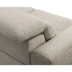 Leen Bakker Hoekbank Dave rechts - elektrisch verstelbaar - lichtgrijs Outlet