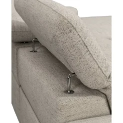 Leen Bakker Hoekbank Dave rechts - elektrisch verstelbaar - lichtgrijs Outlet