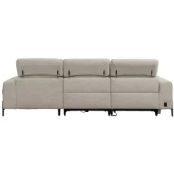 Leen Bakker Hoekbank Dave rechts - elektrisch verstelbaar - lichtgrijs Outlet