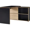 Germania Hoekbureau Tyson 120x120 cm - antraciet/eik New