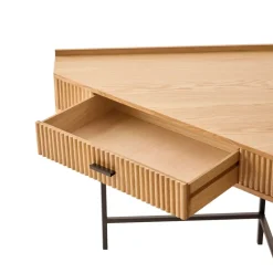 Nordlys Hoekbureau van hout en metaal met 1 lade