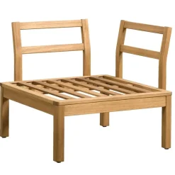 Leen Bakker Hoekfauteuil Orleàns - eucalyptushout - 78x78x65 cm Best