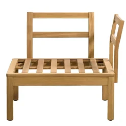 Leen Bakker Hoekfauteuil Orleàns - eucalyptushout - 78x78x65 cm Best