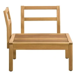 Leen Bakker Hoekfauteuil Orleàns - eucalyptushout - 78x78x65 cm Best