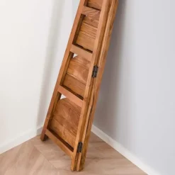 Dimehouse Hoekrek Jess mangohout 5 vakken - 44x64x148 cm - Mangohout - Bruin Clearance