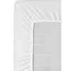 Leen Bakker Hoeslaken Molton katoen - wit - 180x200 cm Sale