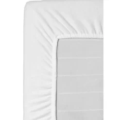 Leen Bakker Hoeslaken Molton stretch - wit - 160x200 cm Online
