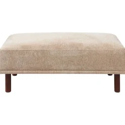 Leen Bakker HOLT - Ottomaan - Beige - Polyester Hot