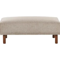 Leen Bakker HOLT - Ottomaan - Taupe - Polyester Sale