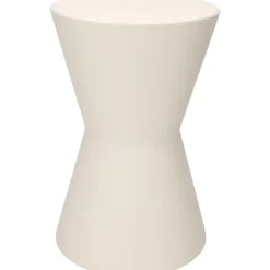 Home & Styling Bijzettafeltje - wit - D29x H45 cm - Zink New