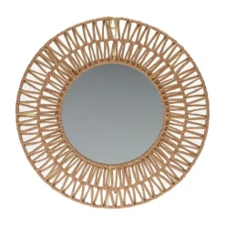 Home & Styling Spiegel - rond - naturel - 45cm - papier - wandspiegel New