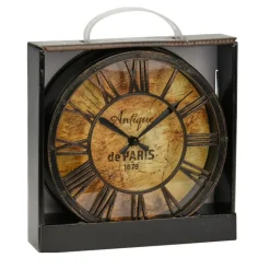 Home & Styling Wand klok oude deco stijl - Romeinse cijfers - D21 cm Sale