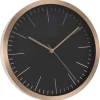 Home & Styling Home and Styling Collection wandklok - rosegoud met zwart - 30 cm Discount