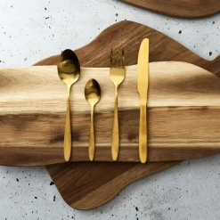 The Home Deco Factory Home Deco Factory Bestekset - 16 delig - goud - RVS - 4 personen Hot