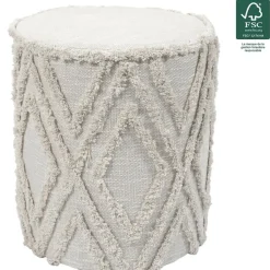 The Home Deco Factory Home Deco Factory Bijzet poef Berber Mirage - MDF - 37 x 41 cm Online