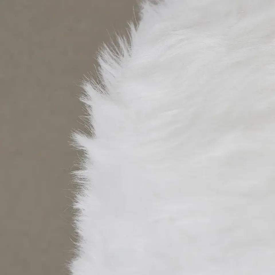 The Home Deco Factory Home Deco Factory Bijzet krukje Pluche - dennenhout - 28 x 40 cm Clearance