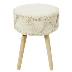 The Home Deco Factory Home Deco Factory Bijzet krukje model Macrame - naturel - H41 cm Discount