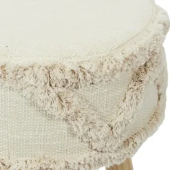 The Home Deco Factory Home Deco Factory Bijzet krukje model Macrame - naturel - H41 cm Discount
