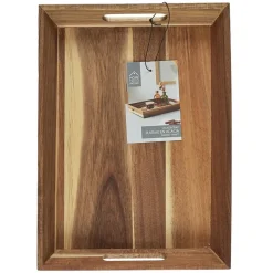 The Home Deco Factory Home Deco Factory dienblad van Acacia - 32 x 23 x 5 cm - bruin Best