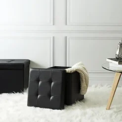 The Home Deco Factory Home Deco Factory Hocker/poef Essestiel - opvouwbaar - 76 x 37 cm New