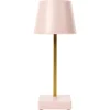 The Home Deco Factory Home deco factory LED tafellamp- kunststof - roze - touch - 26 cm
