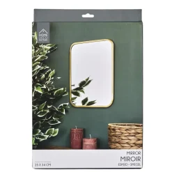 The Home Deco Factory Home Deco Factory Spiegel Carre - rechthoek - goud - L25 x B34 cm Sale