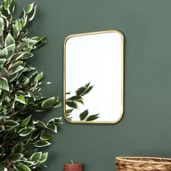 The Home Deco Factory Home Deco Factory Spiegel Carre - rechthoek - goud - L25 x B34 cm Sale