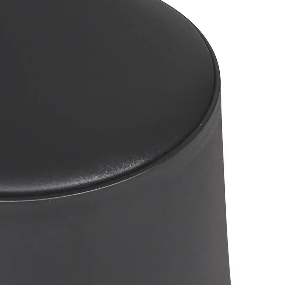 The Home Deco Factory Home Deco Factory zit kruk - kunststof - zwart - 30 x 46 cm Online