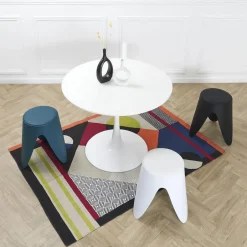 The Home Deco Factory Home Deco Factory zit kruk - kunststof - antraciet - 30 x 46 cm Sale