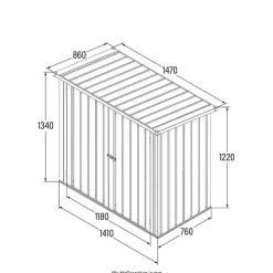 Merkloos HOME DELUXE BOHIO XXS gereedschapsschuur Sale