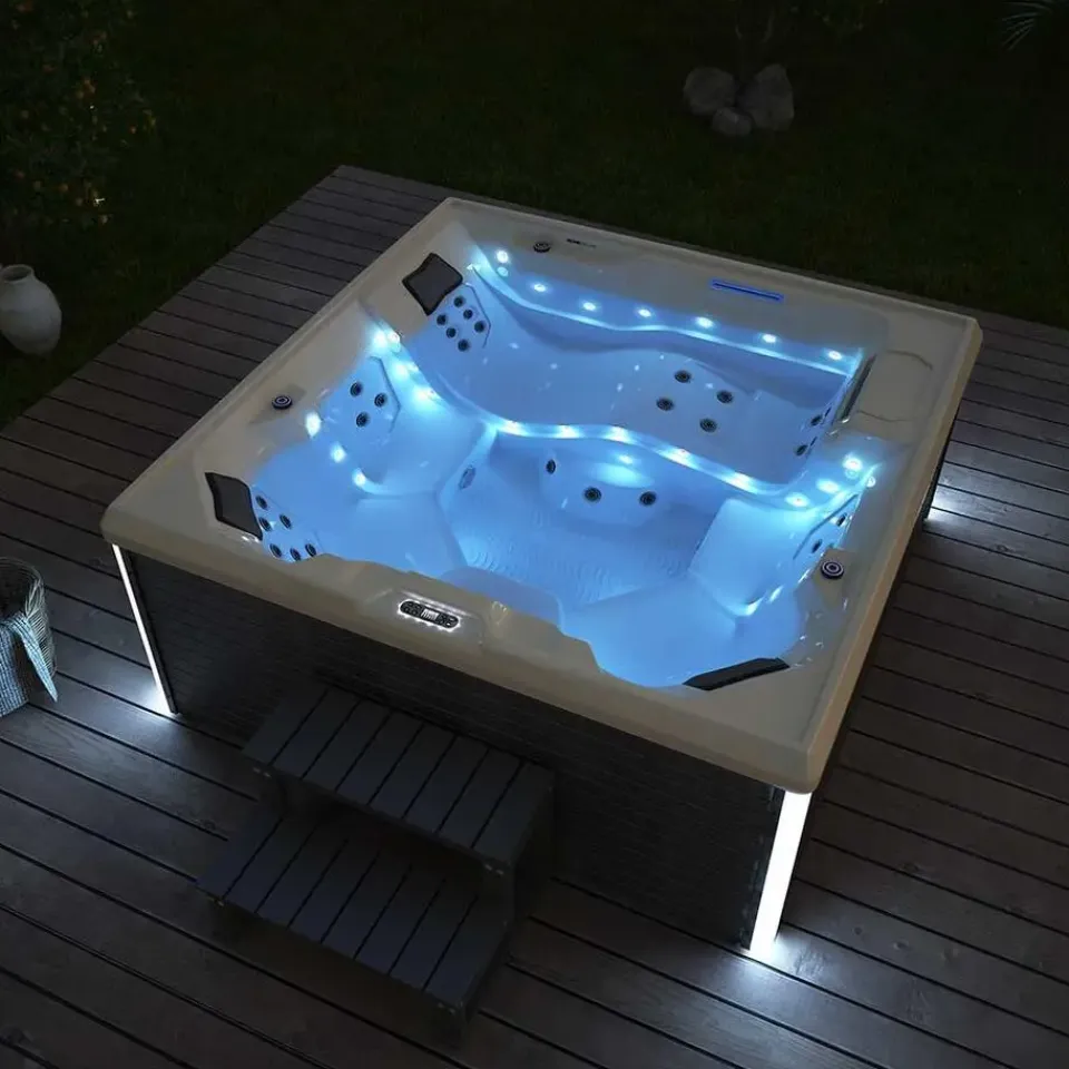 Merkloos HOME DELUXE Buitenwhirlpool STREAM BIG PURE Best