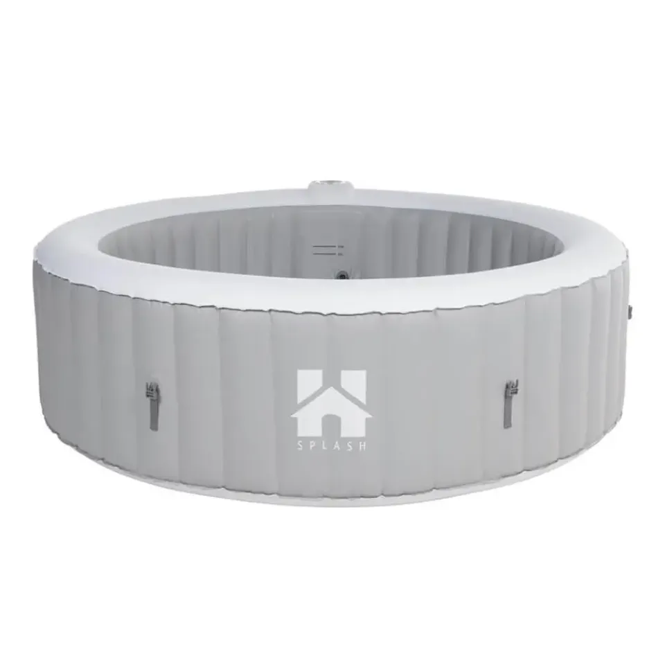 Merkloos HOME DELUXE Opblaasbare Whirlpool Splash Grijs 4 st. Discount