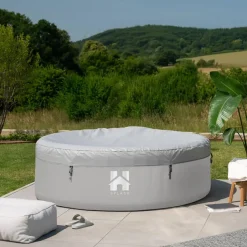 Merkloos HOME DELUXE Opblaasbare Whirlpool Splash Grijs 4 st. Discount