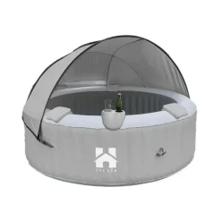 Merkloos HOME DELUXE Opblaasbare Whirlpool Splash Grijs 4 st. Discount