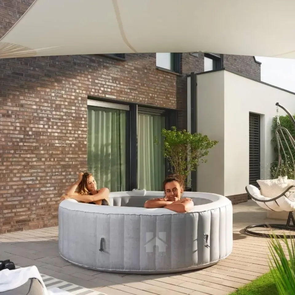 Merkloos HOME DELUXE Opblaasbare Whirlpool Splash Grijs 4 st. Discount