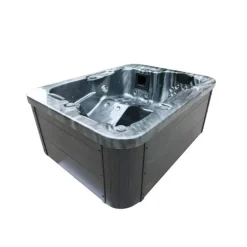 Merkloos HOME DELUXE Outdoor Whirlpool ZWART MARMER Met trap en thermische afdekking Clearance