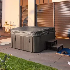 Merkloos HOME DELUXE Whirlpool buiten SEA STAR Met treden en thermische afdekking Outlet