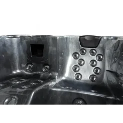 Merkloos HOME DELUXE Whirlpool buiten ZWART MARBLE Puur New