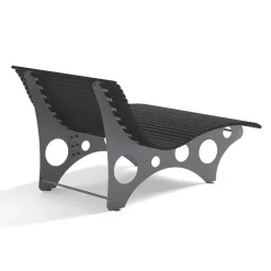 Merkloos HOME DELUXE WPC golfligstoel NIRA antraciet - 148 cm Discount