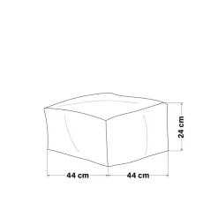 Merkloos HOME DELUXE Zitzak COSY Antraciet Clearance