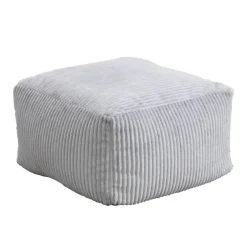 Merkloos HOME DELUXE zitzak COSY lichtgrijs incl. krukje Sale