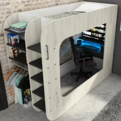 Trasman Hoogslaper Graham met gamebureau 90x200cm - den Hot