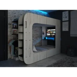 Trasman Hoogslaper Graham met gamebureau 90x200cm - den Hot