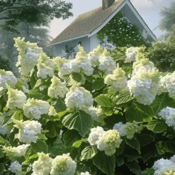 Plant in a Box Hortensia - Set van 2 - Hydrangea 'Ice Crystal' - Hoogte 25-40cm - ⌀19cm Sale