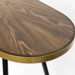 Housecraft Living Housecraft Denise Consoletafel/ Wandtafel Hout 121x 91 cm Bruin/ Goud Discount