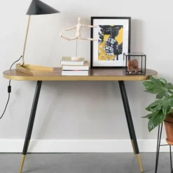 Housecraft Living Housecraft Denise Consoletafel/ Wandtafel Hout 121x 91 cm Bruin/ Goud Discount