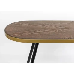 Housecraft Living Housecraft Denise Consoletafel/ Wandtafel Hout 121x 91 cm Bruin/ Goud Discount